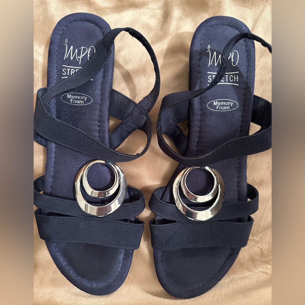 NWT Navy Sandals 11M
